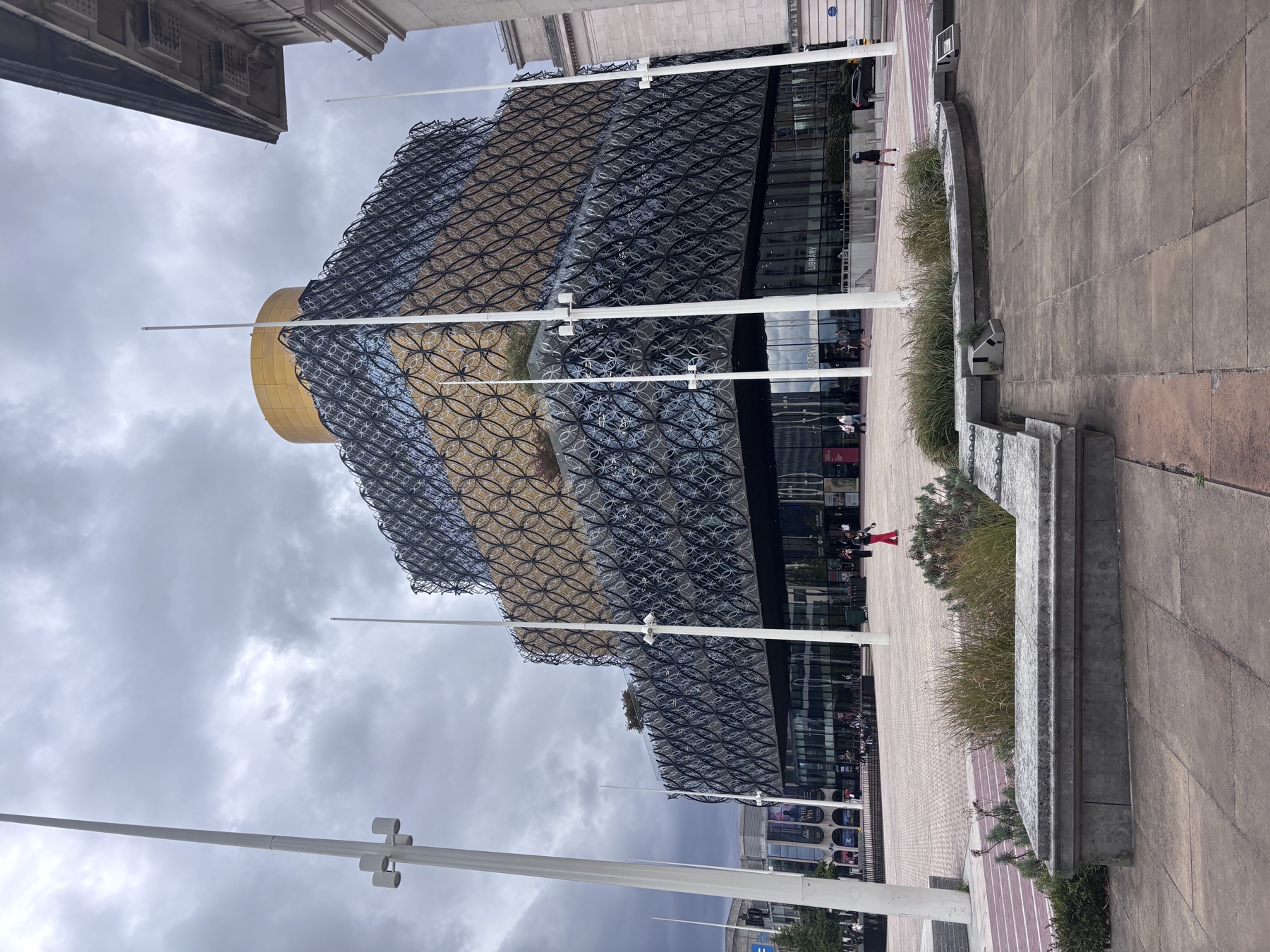 The Library of Birmingham beneath a clouded sky
